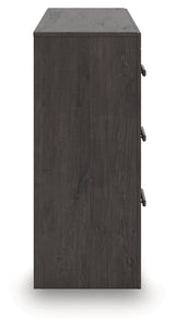 Prendonea Charcoal Dresser side view