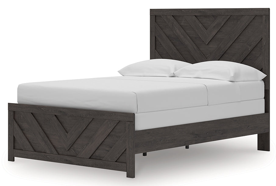 Prendonea Full Panel Bed angled alternate side