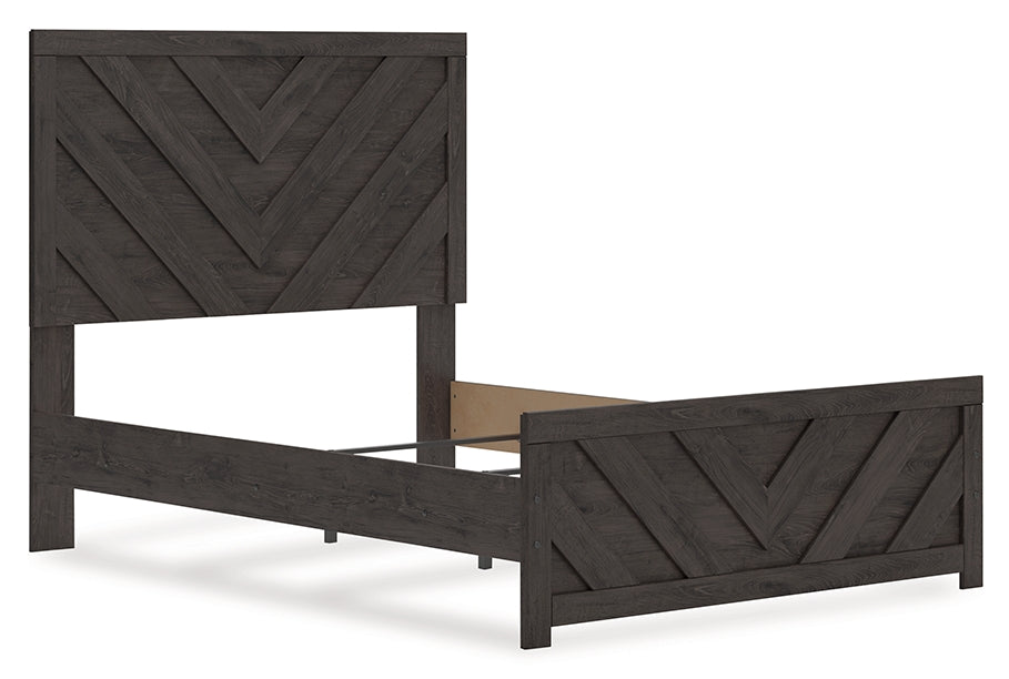Prendonea Full Panel Bed angled near side