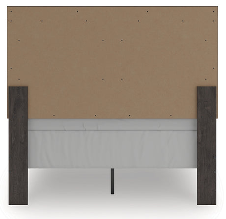 Prendonea Full Panel Bed rear view