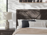 Prendonea Full Panel Bed headboard detail close up