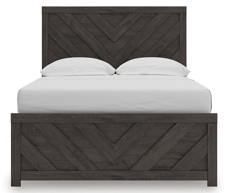 Prendonea Full Panel Bed headboard close up
