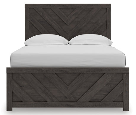 Prendonea Full Panel Bed headboard close up