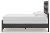 Prendonea Full Panel Bed side angled alternate