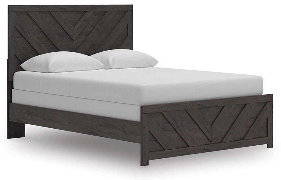 Prendonea Queen Bed angled side view