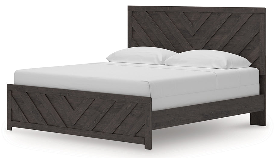Prendonea King Panel Bed alternative angle