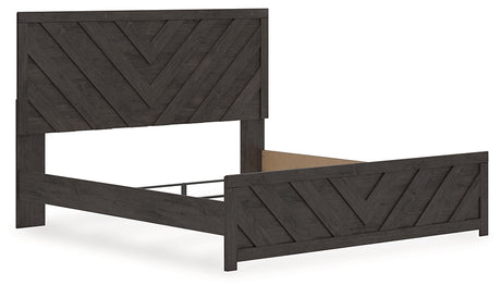 Prendonea King Panel Bed nightstand side view
