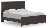 Prendonea King Panel Bed angled side view