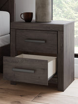 Close-up detail of Prendonea Nightstand drawer front