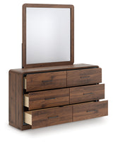 Open drawer view showing smooth gliding and joinery