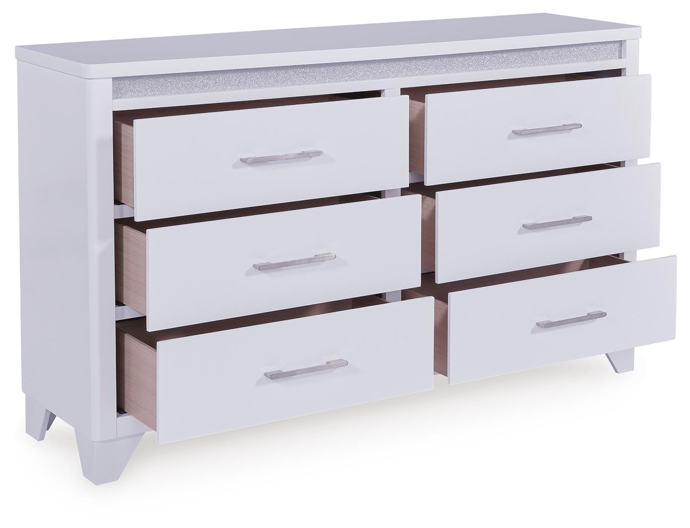 Jarlee White Dresser angled view