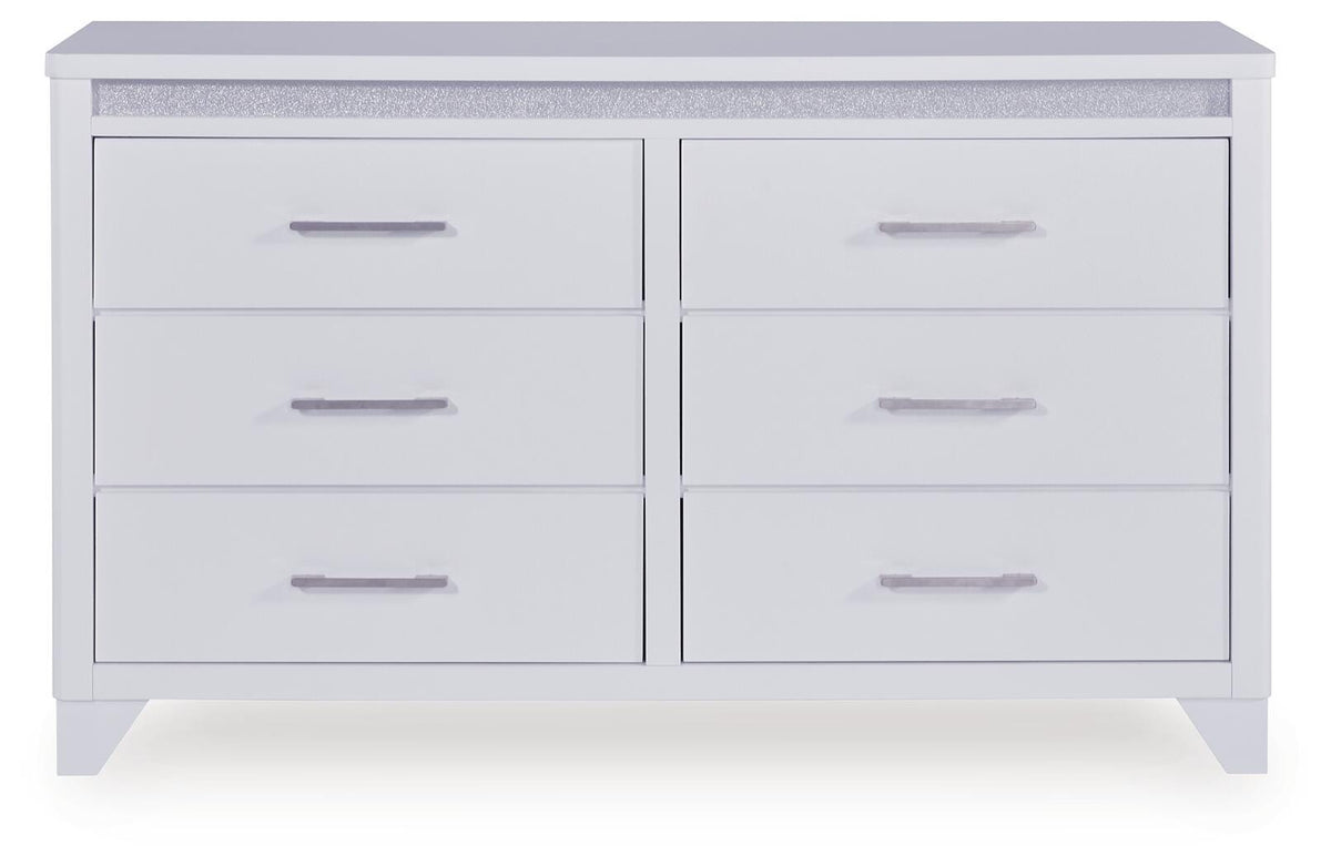 Jarlee White Dresser view 4