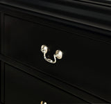Louis Philip dresser top black finish with decorative items