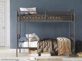 Styled bedroom with Lanceburg twin bunk bed