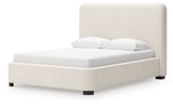 Brintstreet queen upholstered bed, footboard detail