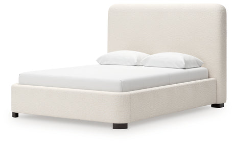 Brintstreet queen upholstered bed, footboard detail