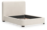 Brintstreet queen upholstered bed, headboard close-up