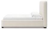 Brintstreet Beige Next-Gen DuraPella King Upholstered Bed front view