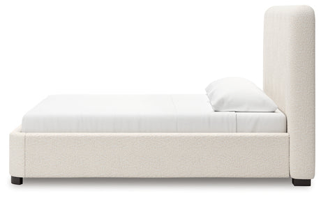 Brintstreet Beige Next-Gen DuraPella King Upholstered Bed front view