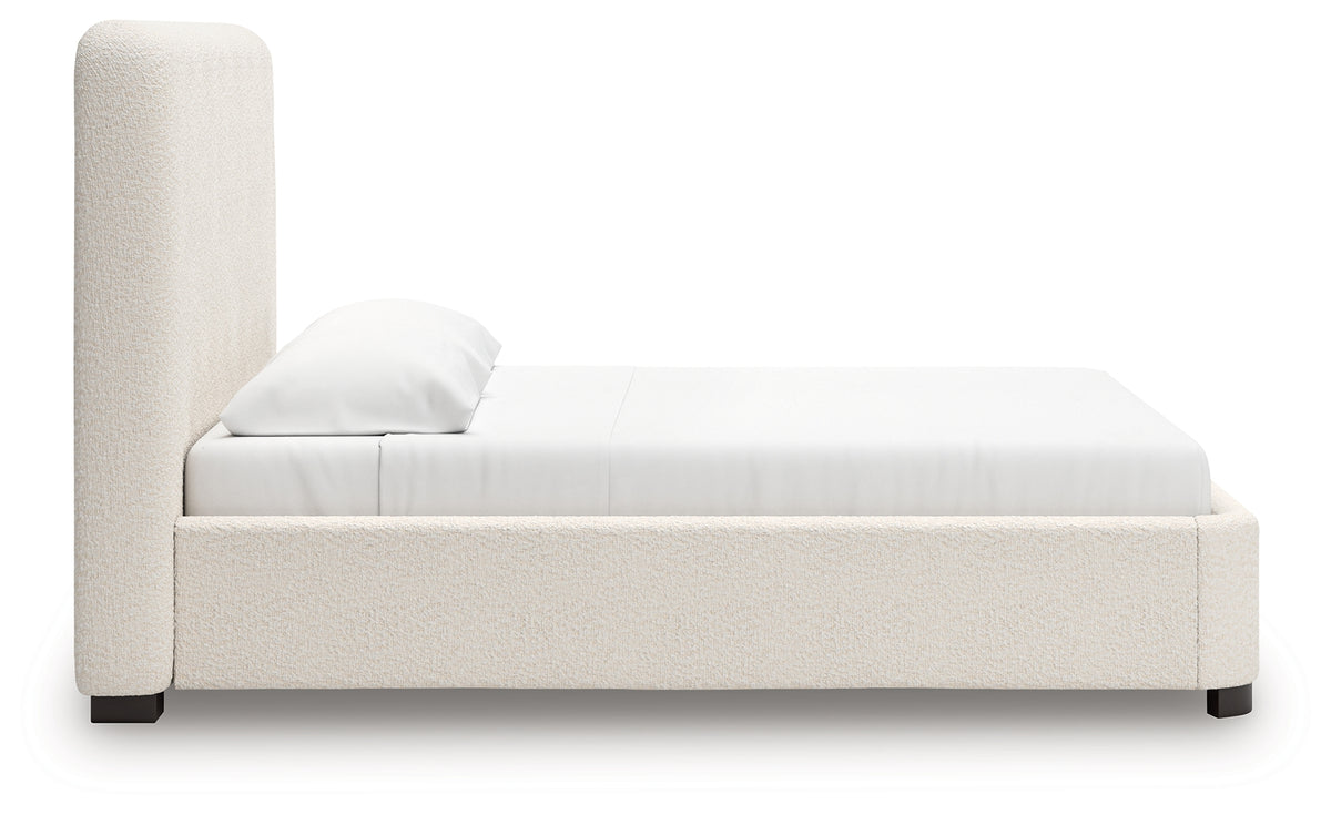 Brintstreet Beige Next-Gen DuraPella King Upholstered Bed front view