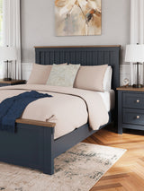 Styled bedroom with Landocken queen panel bed