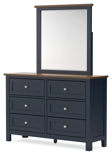 Close-up of Landocken dresser drawer detailing