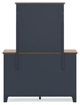 Landocken Brown/Blue Panel Bedroom Set view 15