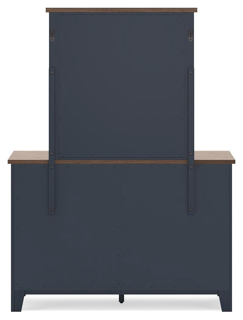 Landocken Brown/Blue Panel Bedroom Set view 15