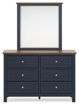 Landocken Brown/Blue Panel Bedroom Set view 12