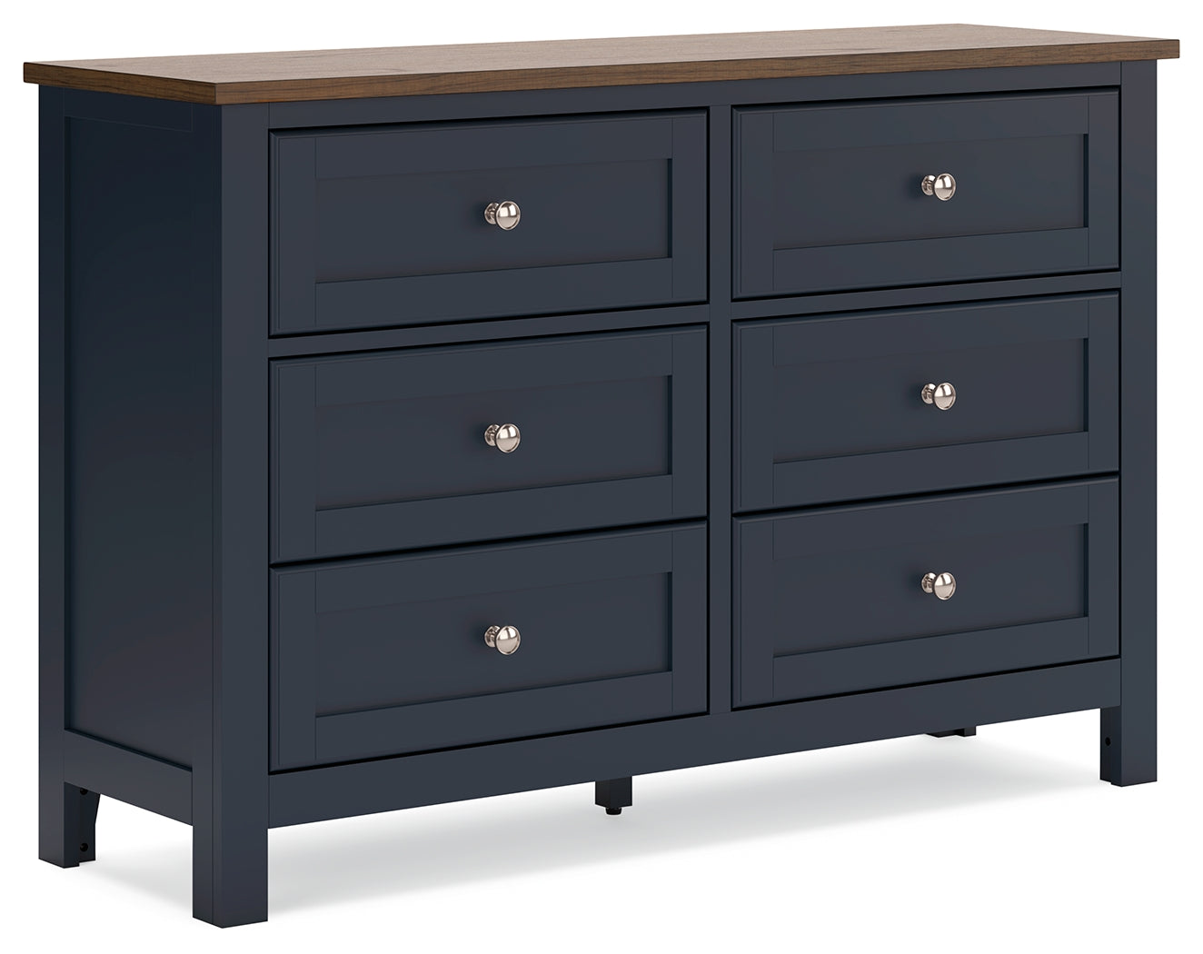 Side angle of Landocken dresser showing drawers