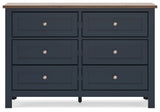Back view of Landocken dresser