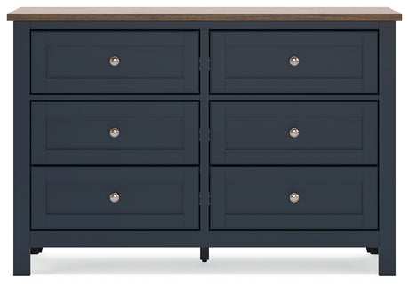 Back view of Landocken dresser