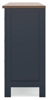 Side view of Landocken dresser