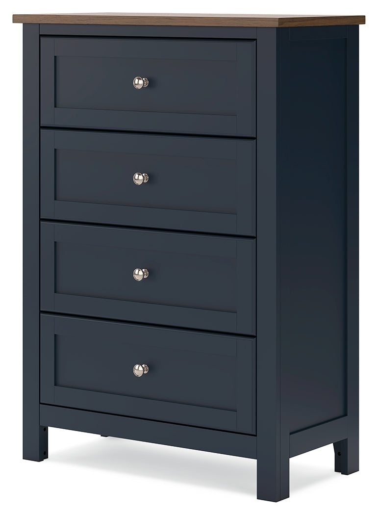 Open drawer of Landocken chest revealing interior