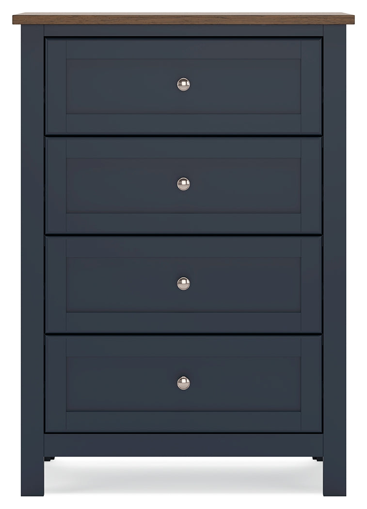 Back view of Landocken chest of drawers