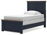 Landocken Twin Panel Bed side alternate angle