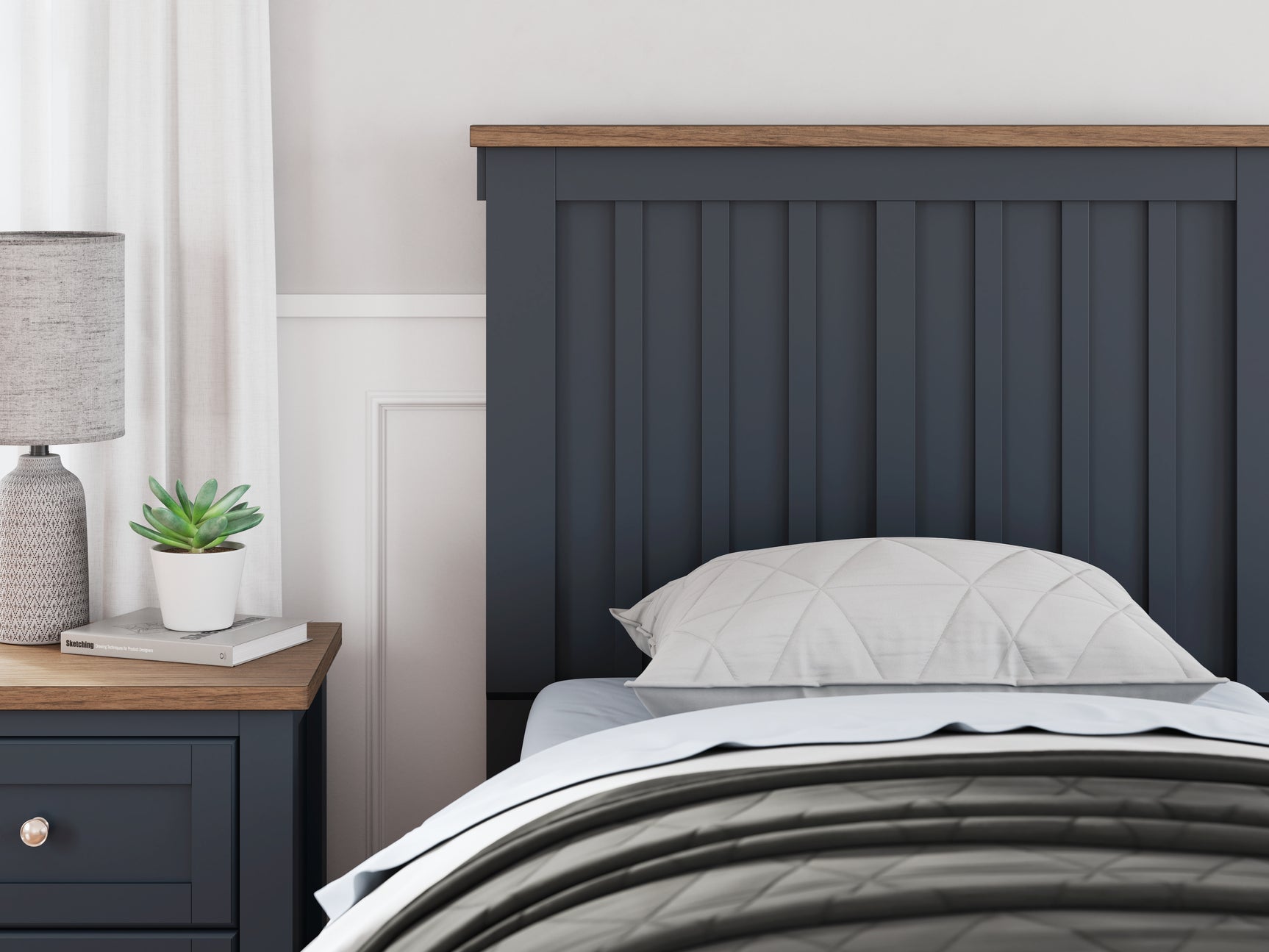 Landocken Twin Bed in bedroom setting
