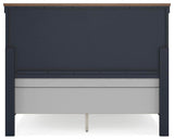 Landocken Brown/Blue Panel Bedroom Set view 7