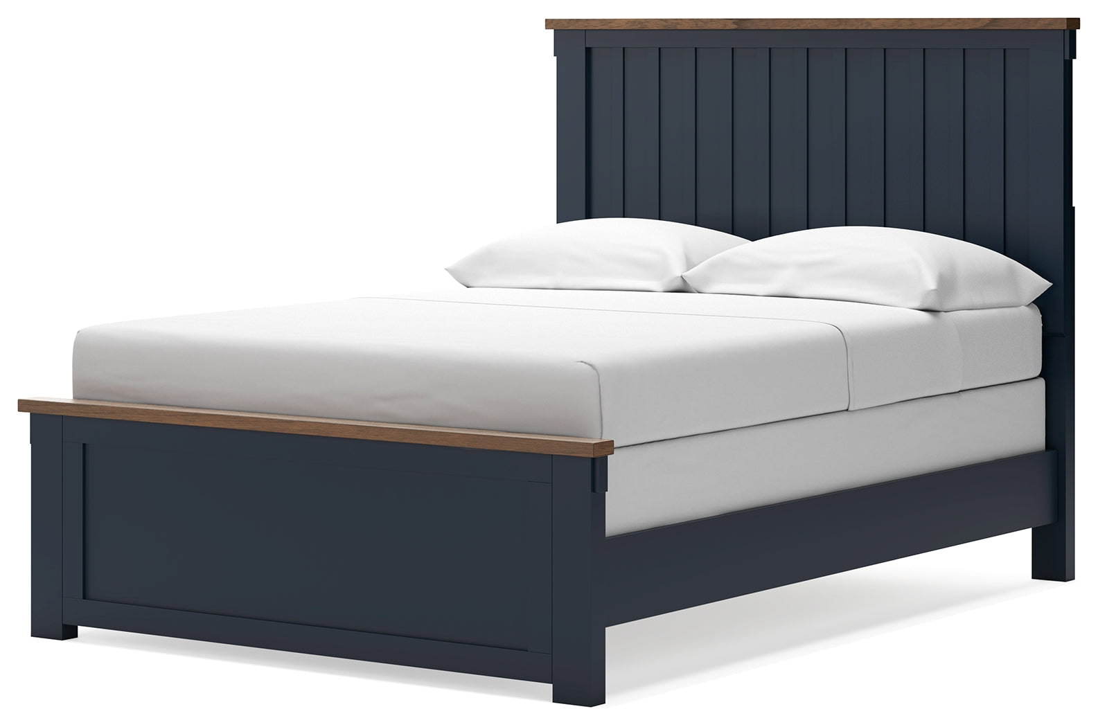 Landocken Full Panel Bed side view showing leg design