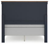 Landocken Full Panel Bed back view