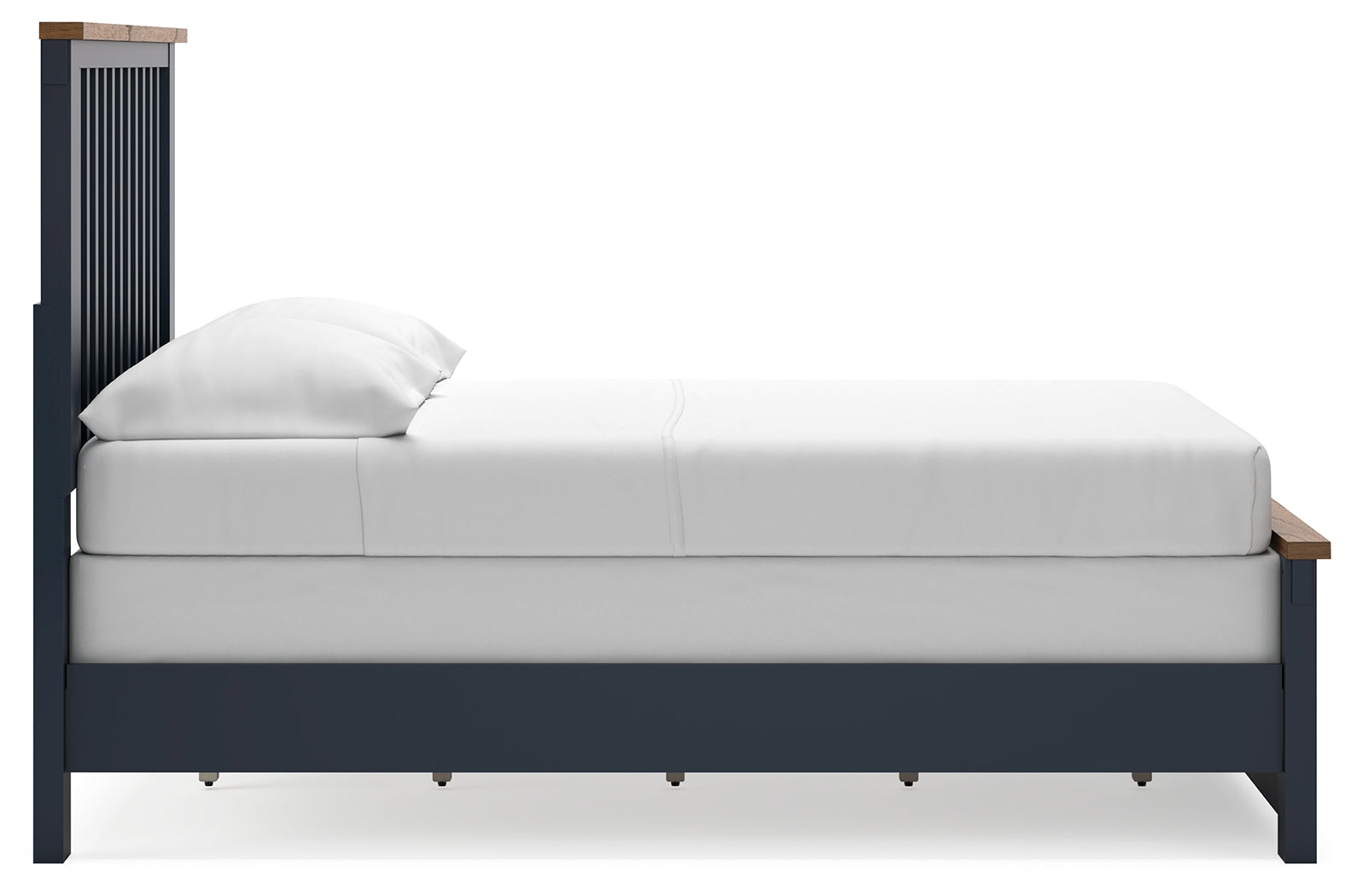 Close-up of bed corner and finish detail