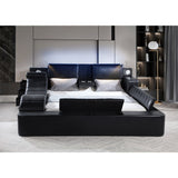 Apollo platform bed LED headboard detail