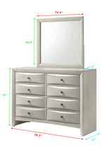 Side view close-up of Emily White Storage Platform Bedroom Set bed
