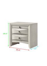 Emily White Storage Platform Queen Bed front angle with storage drawers