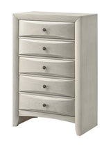 Emily chest with multiple drawers white finish