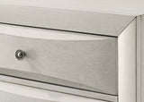 Emily white dresser with eight drawers front view