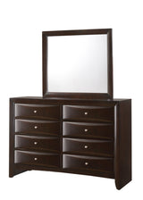Emily Dark Cherry Modern Transitional Wood Queen Storage Bookcase Platform Bed - Ella Furniture