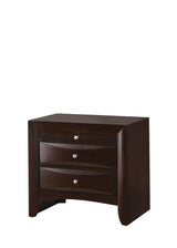 Emily Dark Cherry Modern Transitional Wood Queen Storage Bookcase Platform Bed - Ella Furniture