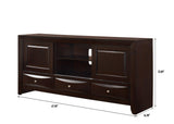Emily Dark Cherry Modern Transitional Wood Queen Storage Bookcase Platform Bed - Ella Furniture