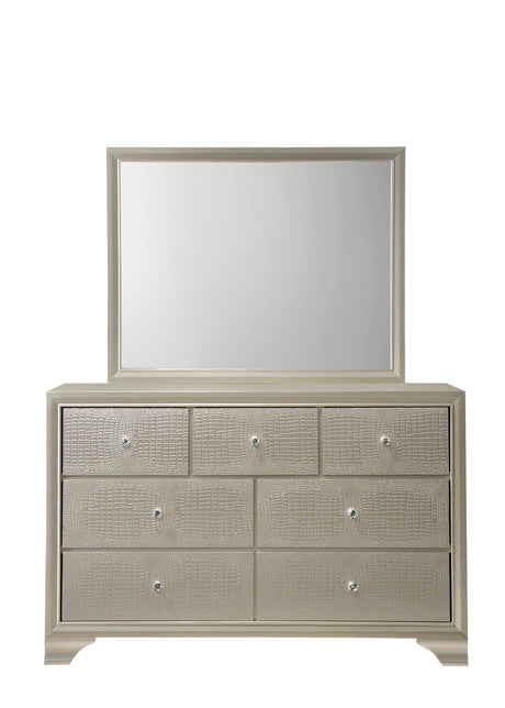 Full view of Lyssa Twin Bed with modern design